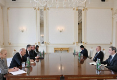 6 October 2023 National Assembly Speaker Dr Vladimir Orlic in meeting with the President of the Republic of Azerbaijan Ilham Aliyev